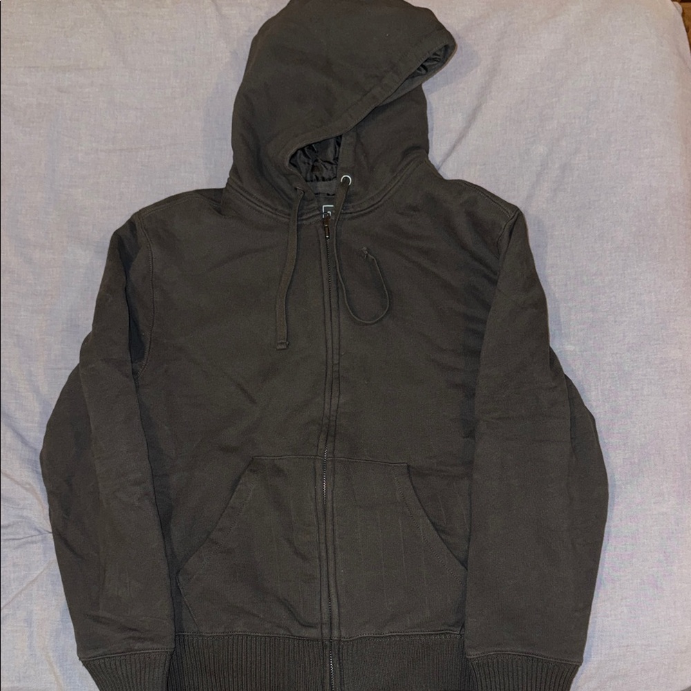 GAP Men's Charcoal Zip-Up Sweater